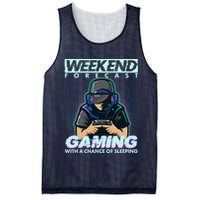 Weekend Forecast Gaming With A Chance Of Sleeping Mesh Reversible Basketball Jersey Tank