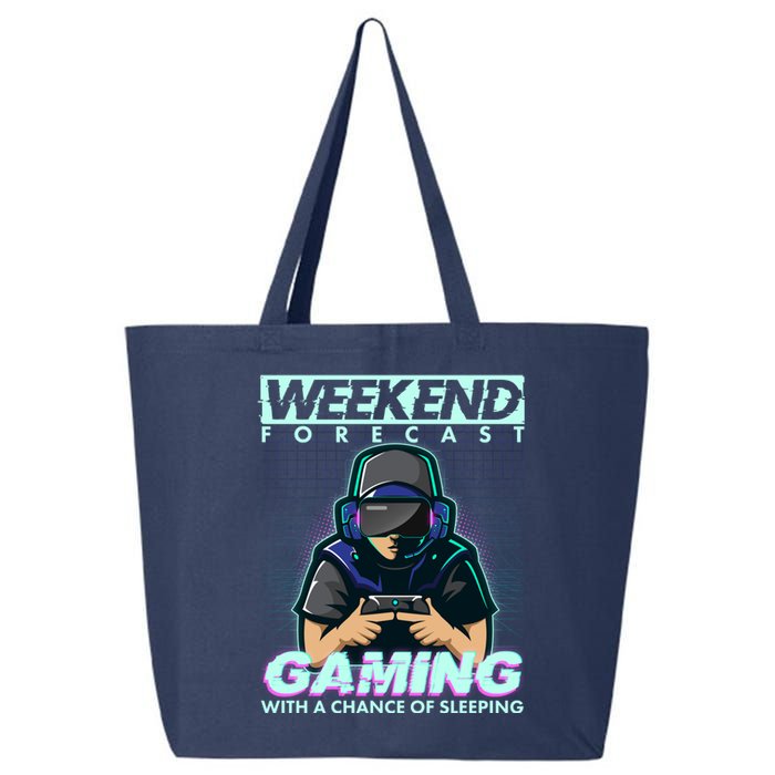 Weekend Forecast Gaming With A Chance Of Sleeping 25L Jumbo Tote