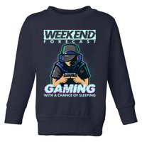 Weekend Forecast Gaming With A Chance Of Sleeping Toddler Sweatshirt