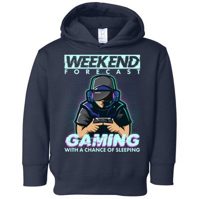 Weekend Forecast Gaming With A Chance Of Sleeping Toddler Hoodie