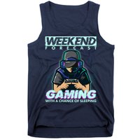 Weekend Forecast Gaming With A Chance Of Sleeping Tank Top