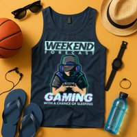 Weekend Forecast Gaming With A Chance Of Sleeping Tank Top