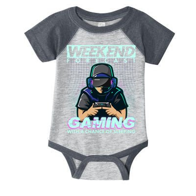 Weekend Forecast Gaming With A Chance Of Sleeping Infant Baby Jersey Bodysuit
