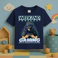 Weekend Forecast Gaming With A Chance Of Sleeping Toddler T-Shirt