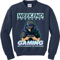 Weekend Forecast Gaming With A Chance Of Sleeping Kids Sweatshirt