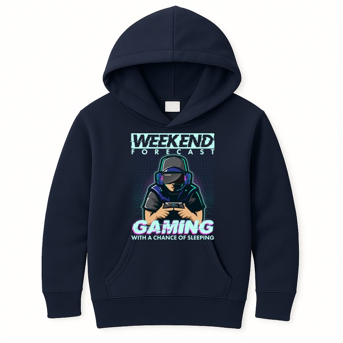 Weekend Forecast Gaming With A Chance Of Sleeping Kids Hoodie