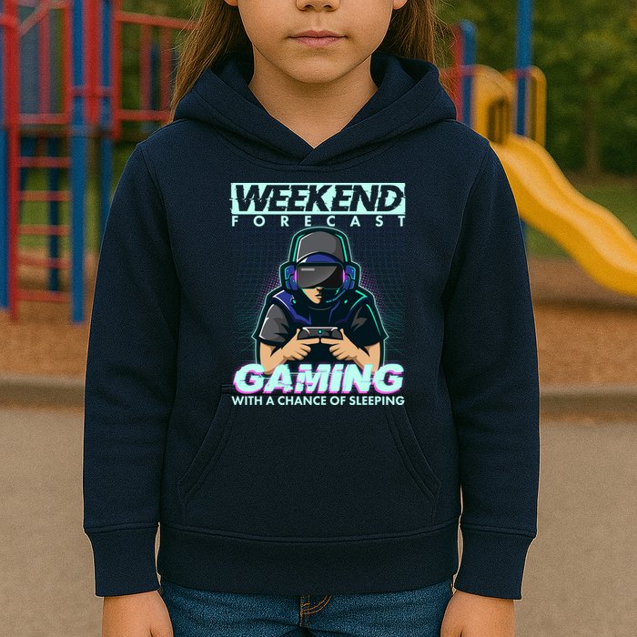 Weekend Forecast Gaming With A Chance Of Sleeping Kids Hoodie