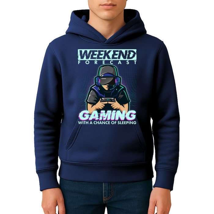 Weekend Forecast Gaming With A Chance Of Sleeping Kids Hoodie