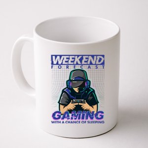 Weekend Forecast Gaming With A Chance Of Sleeping Coffee Mug