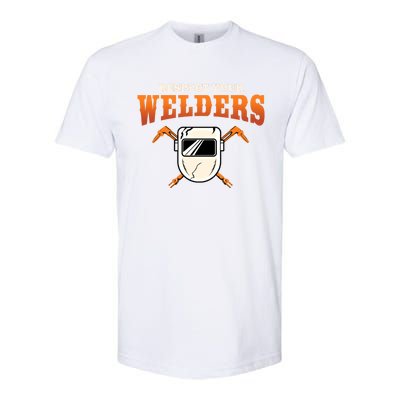 Welder Funny Gift Funny Welding Respect Your Weld Cool Gift Softstyle CVC T-Shirt