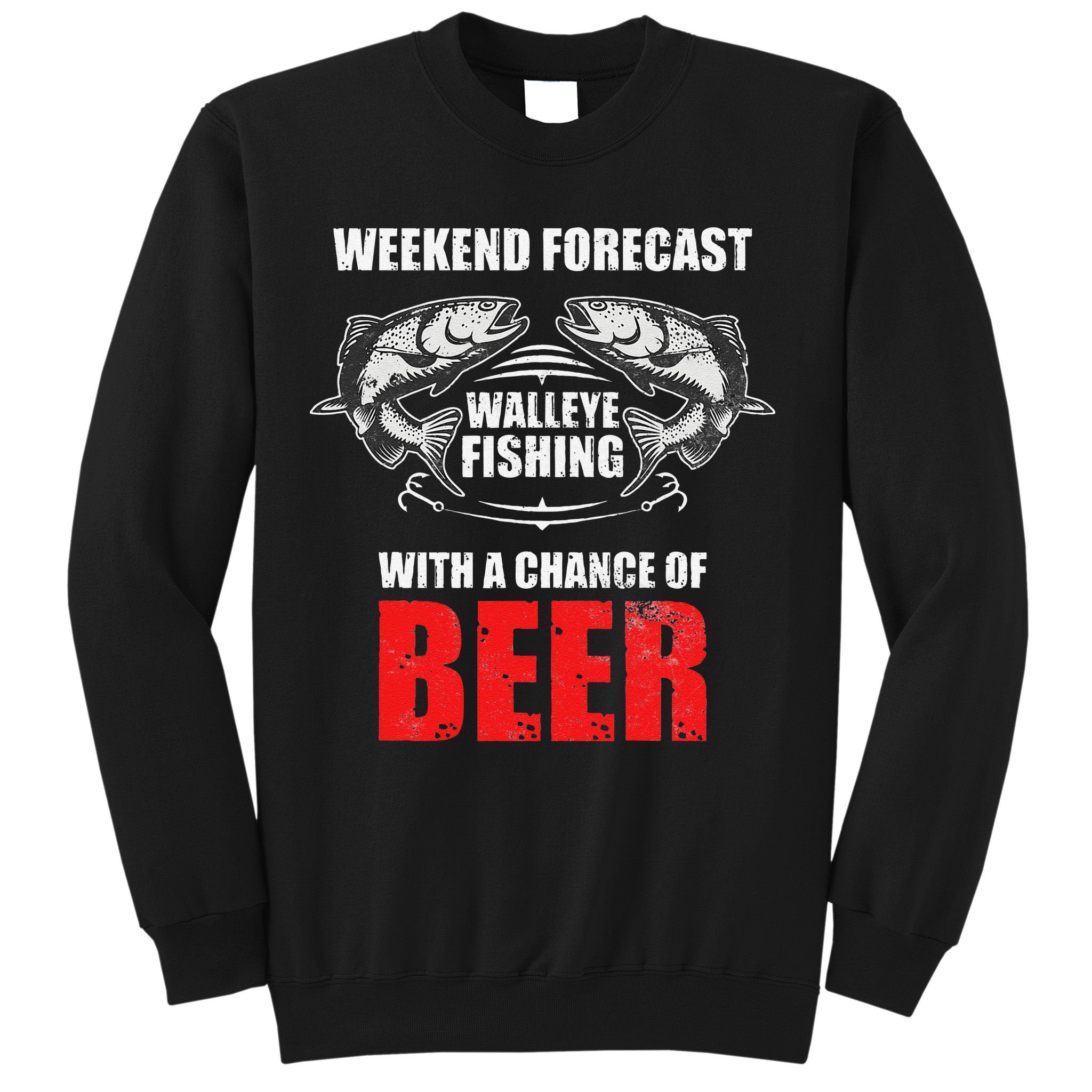 Walleye Fishing Gift For Funny Fishing Sweatshirt