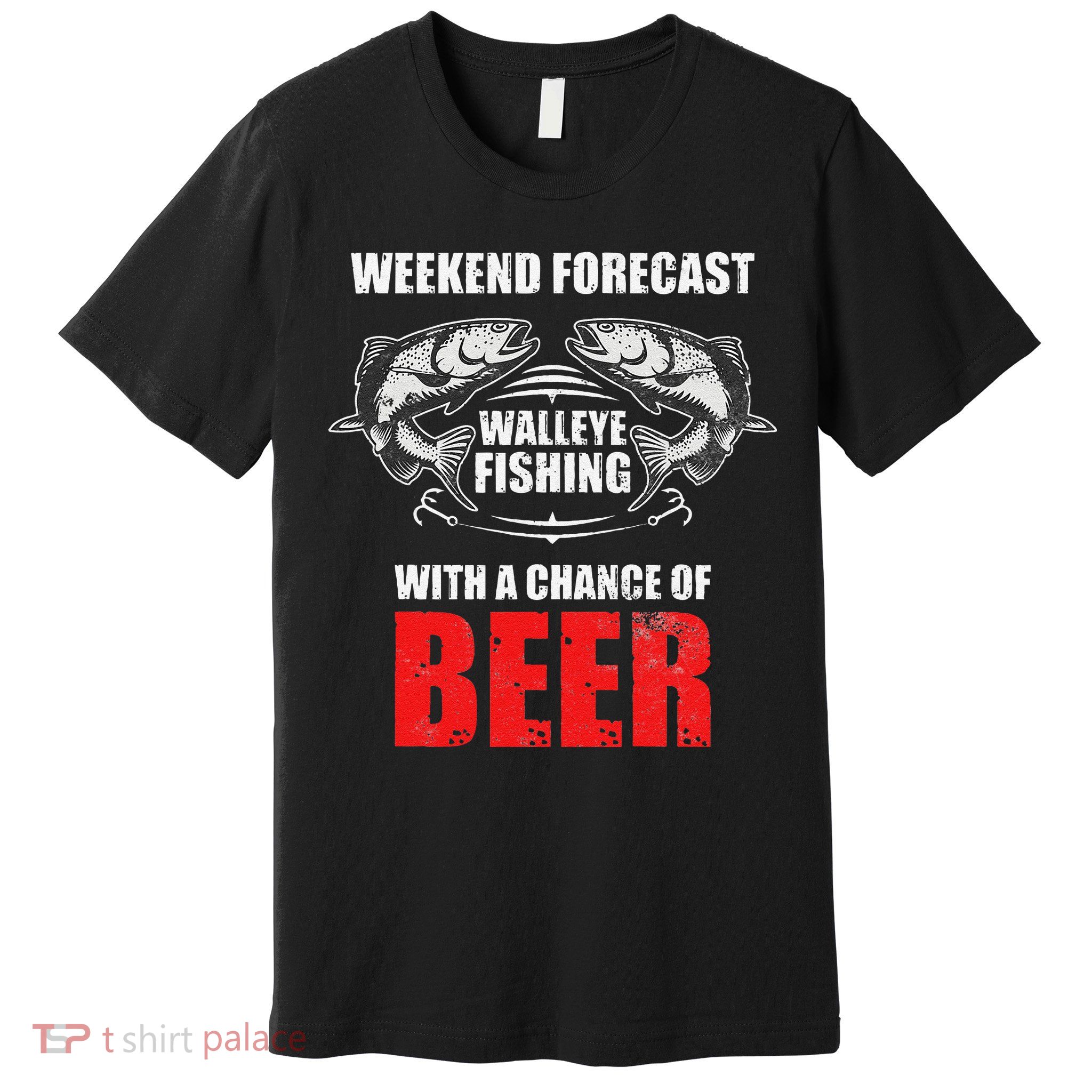 Walleye Fishing Gift For Funny Fishing Premium T-Shirt