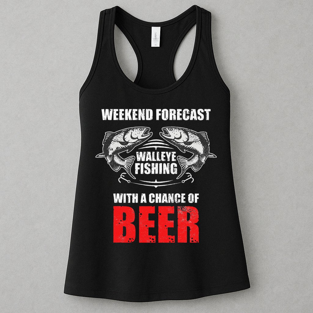 Walleye Fishing Gift For Funny Fishing Womens Tank Top