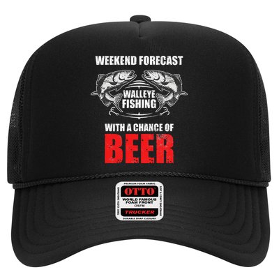 Walleye Fishing Gift For Funny Fishing Trucker Hat