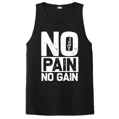 Workout Funny Gift No Pain No Gain Gift PosiCharge Competitor Tank