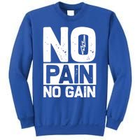 Workout Funny Gift No Pain No Gain Gift Sweatshirt