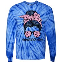 Wo Funny Gymnastics Mom Cute Gymnast Mom Mothers Day Gift Tie-Dye Long Sleeve Shirt