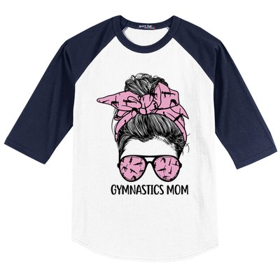 Wo Funny Gymnastics Mom Cute Gymnast Mom Mothers Day Gift Baseball Sleeve Shirt