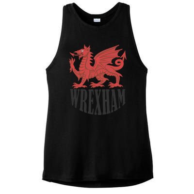 Wrexham FC Gift Football Club Wales Ladies PosiCharge Tri-Blend Wicking Tank