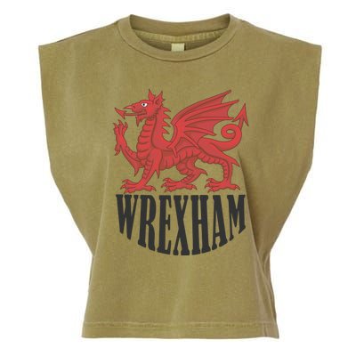 Wrexham FC Gift Football Club Wales Garment-Dyed Women's Muscle Tee