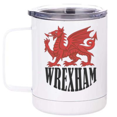 Wrexham FC Gift Football Club Wales 12 oz Stainless Steel Tumbler Cup