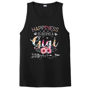 Womens Funny Gigi Mother's Day Gifts Happiness Is Being A Gigi PosiCharge Competitor Tank