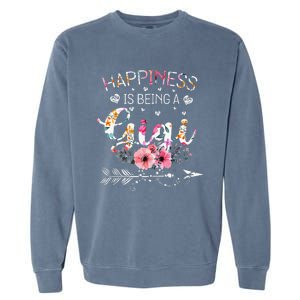 Womens Funny Gigi Mother's Day Gifts Happiness Is Being A Gigi Garment-Dyed Sweatshirt