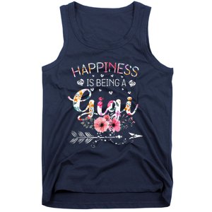 Womens Funny Gigi Mother's Day Gifts Happiness Is Being A Gigi Tank Top