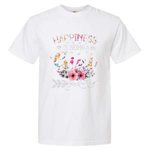 Womens Funny Gigi Mother's Day Gifts Happiness Is Being A Gigi Garment-Dyed Heavyweight T-Shirt