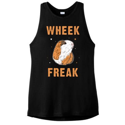 Wheek Freak Guinea Pig Ladies PosiCharge Tri-Blend Wicking Tank