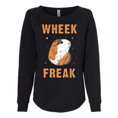 Wheek Freak Guinea Pig Womens California Wash Sweatshirt