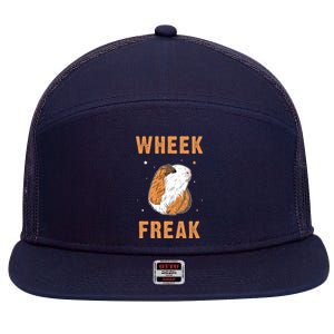 Wheek Freak Guinea Pig 7 Panel Mesh Trucker Snapback Hat