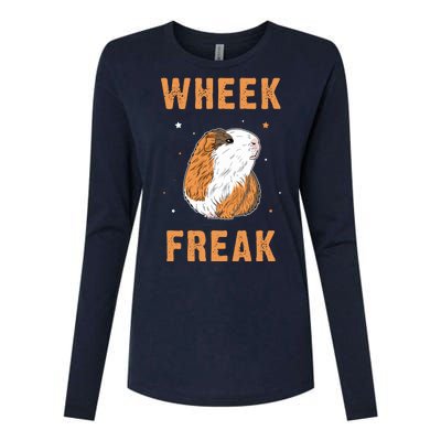 Wheek Freak Guinea Pig Womens Cotton Relaxed Long Sleeve T-Shirt