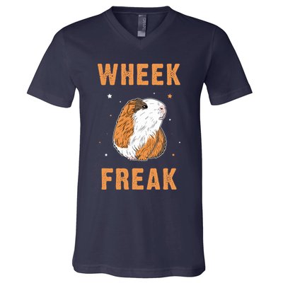 Wheek Freak Guinea Pig V-Neck T-Shirt