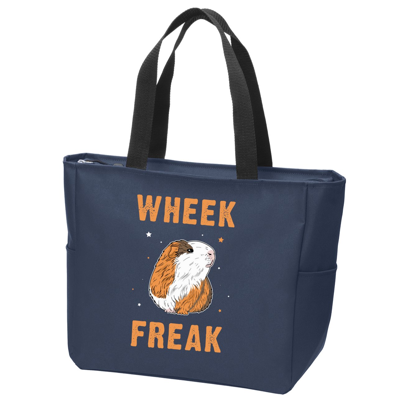 Wheek Freak Guinea Pig Zip Tote Bag