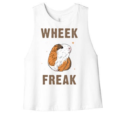 Wheek Freak Guinea Pig Women's Racerback Cropped Tank