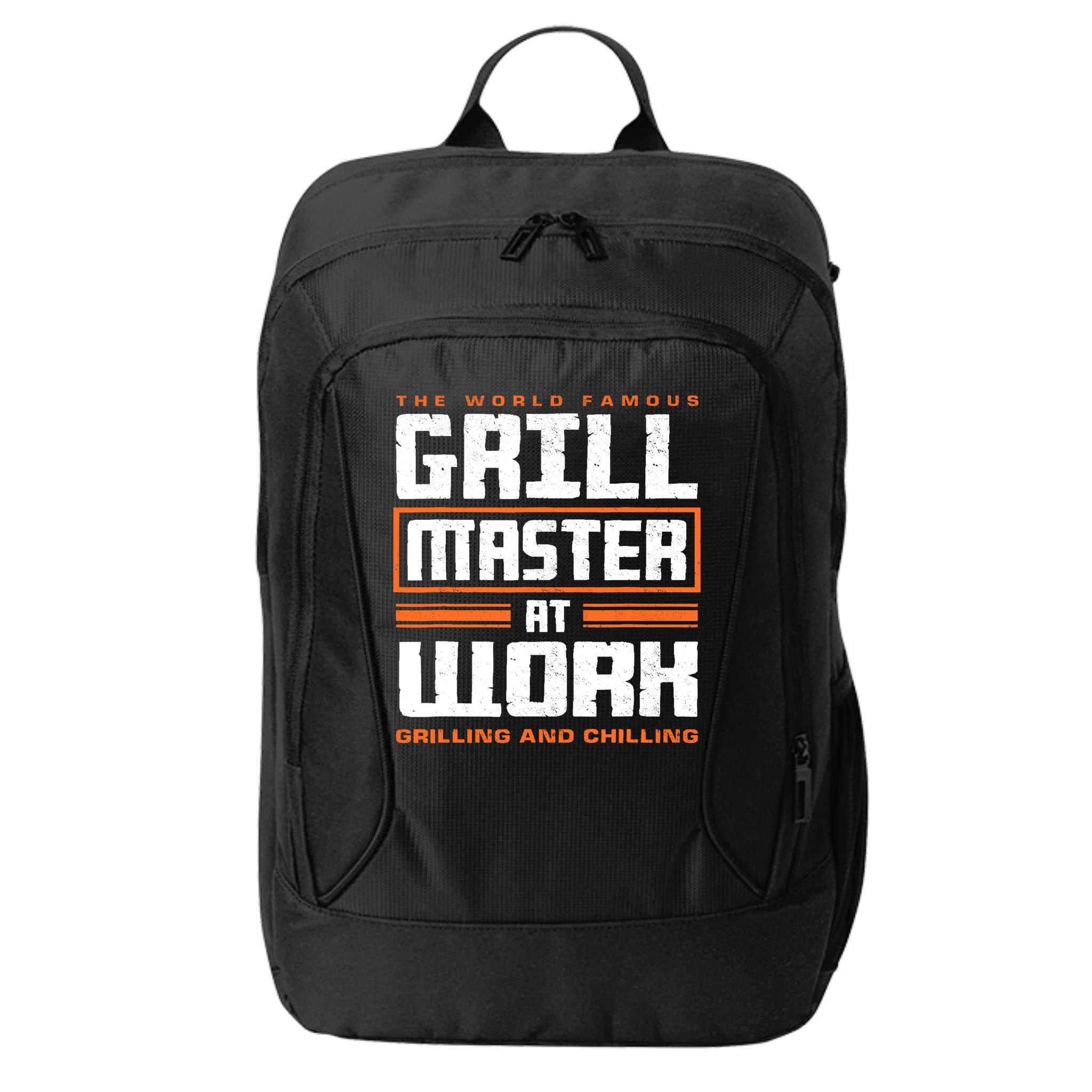 World Famous Grill Master At Work - Funny Grillmaster BBQ City Backpack