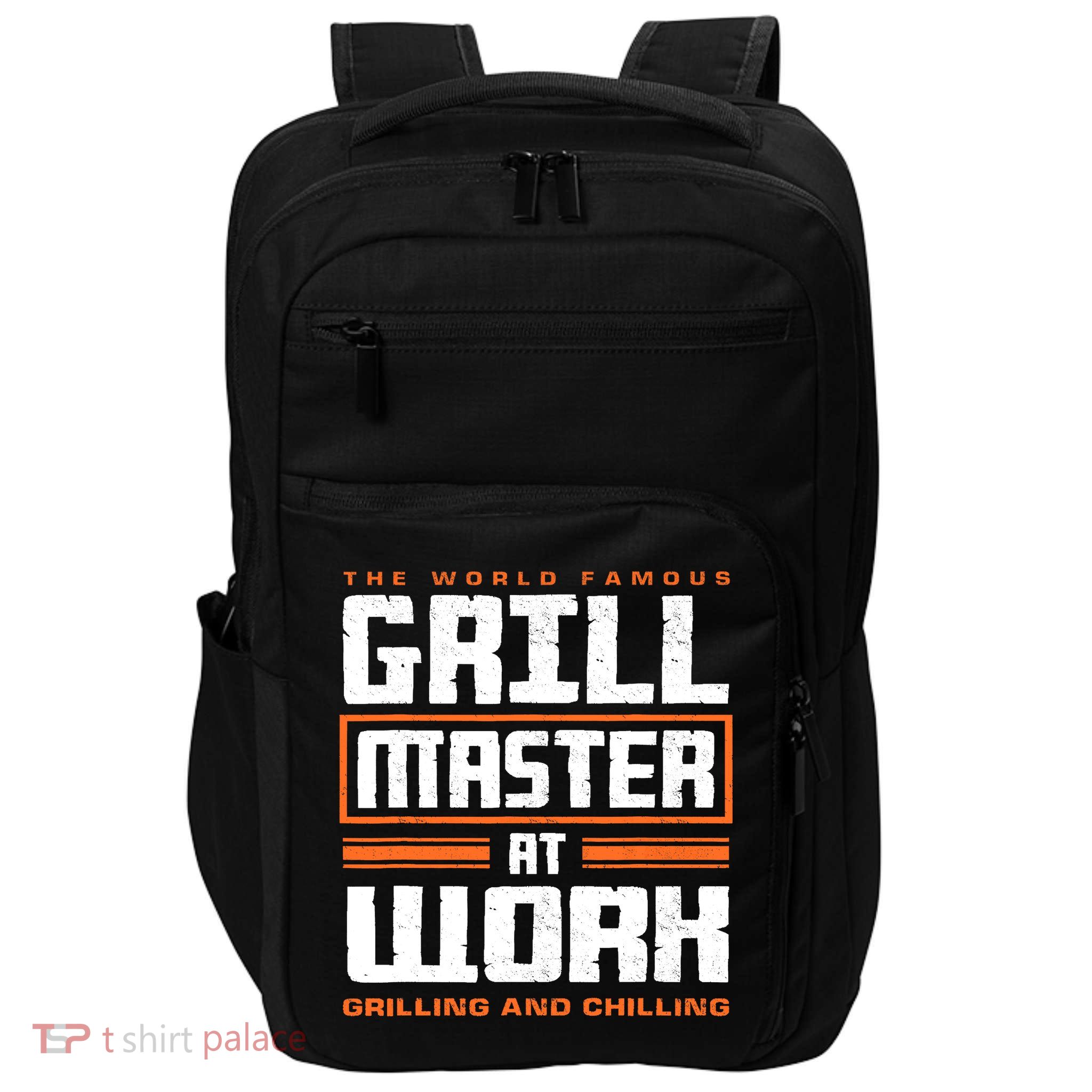 World Famous Grill Master At Work - Funny Grillmaster BBQ Impact Tech Backpack