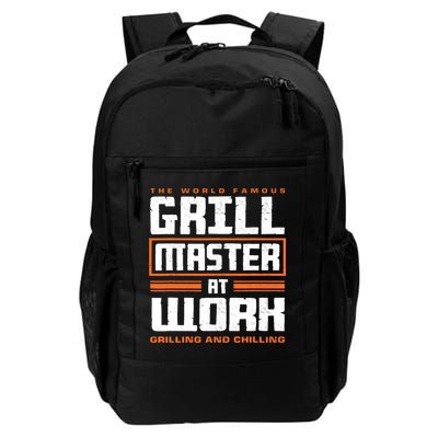 World Famous Grill Master At Work - Funny Grillmaster BBQ Backpack
