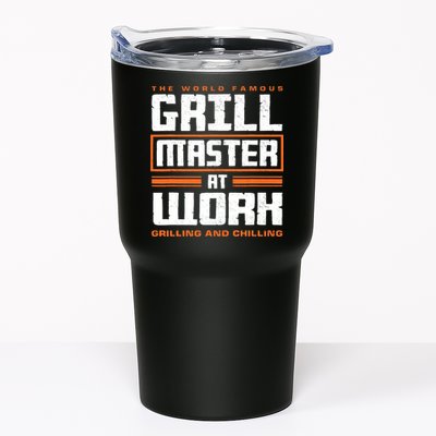 World Famous Grill Master At Work - Funny Grillmaster BBQ Tumbler