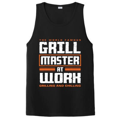 World Famous Grill Master At Work - Funny Grillmaster BBQ PosiCharge Competitor Tank