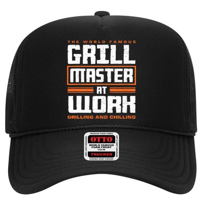World Famous Grill Master At Work - Funny Grillmaster BBQ Trucker Hat