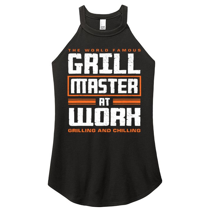 World Famous Grill Master At Work - Funny Grillmaster BBQ Women's Perfect Tri Rocker Tank