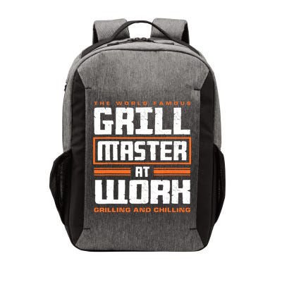 World Famous Grill Master At Work - Funny Grillmaster BBQ Vector Backpack