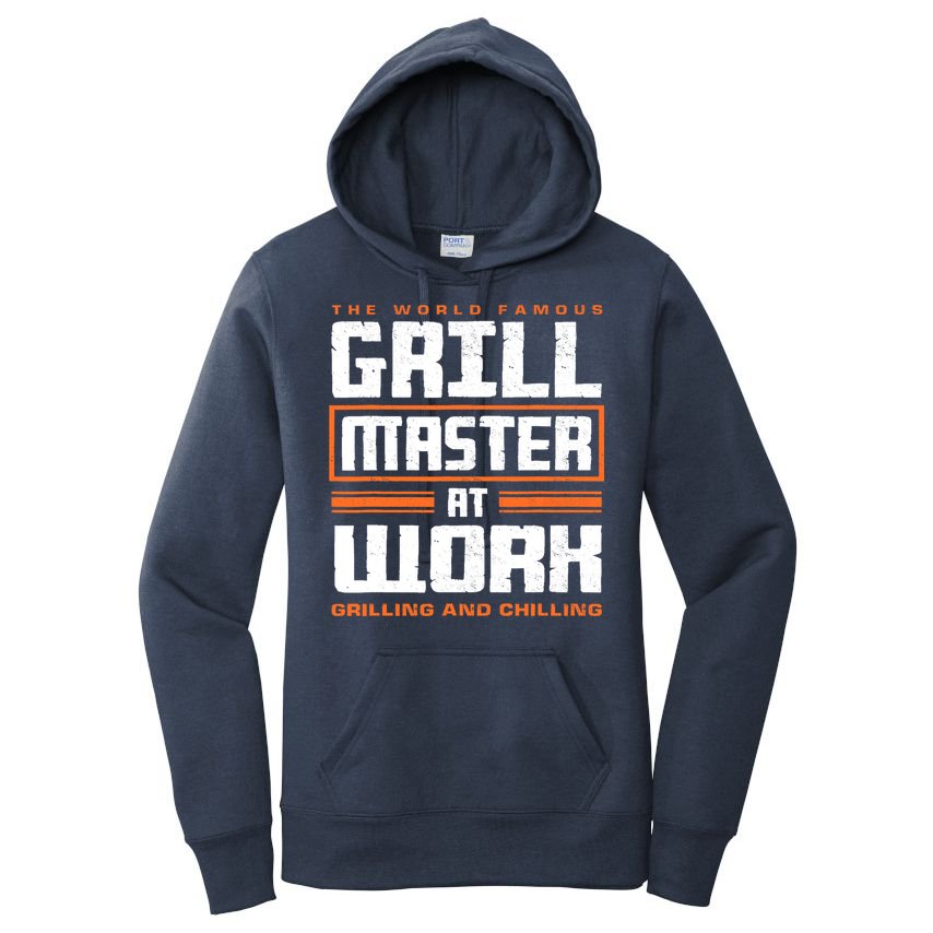 World Famous Grill Master At Work - Funny Grillmaster BBQ Women's Pullover Hoodie