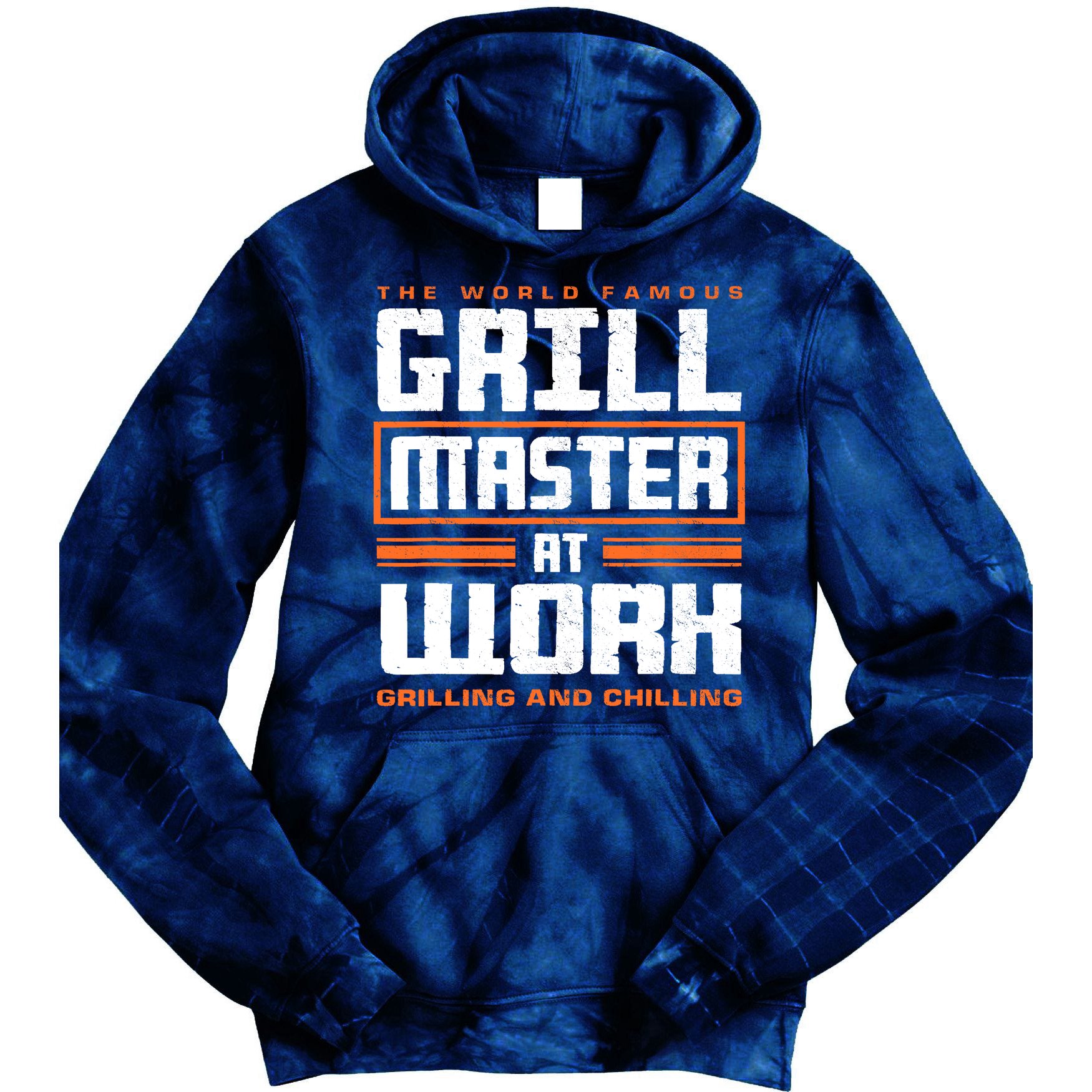 World Famous Grill Master At Work - Funny Grillmaster BBQ Tie Dye Hoodie