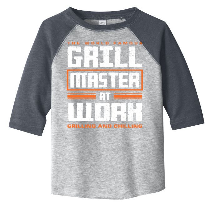 World Famous Grill Master At Work - Funny Grillmaster BBQ Toddler Fine Jersey T-Shirt