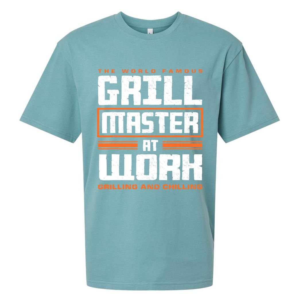 World Famous Grill Master At Work - Funny Grillmaster BBQ Sueded Cloud Jersey T-Shirt