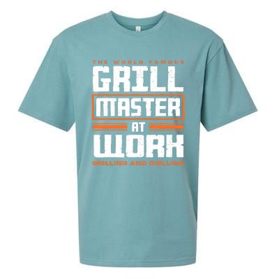 World Famous Grill Master At Work - Funny Grillmaster BBQ Sueded Cloud Jersey T-Shirt