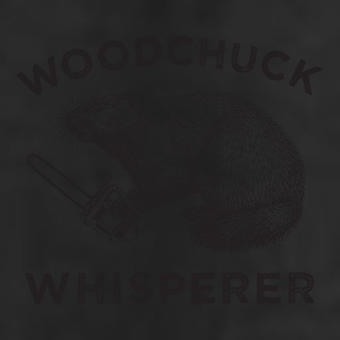 Woodchuck Funny Groundhog With Chainsaw 7 Panel Mesh Trucker Snapback Hat